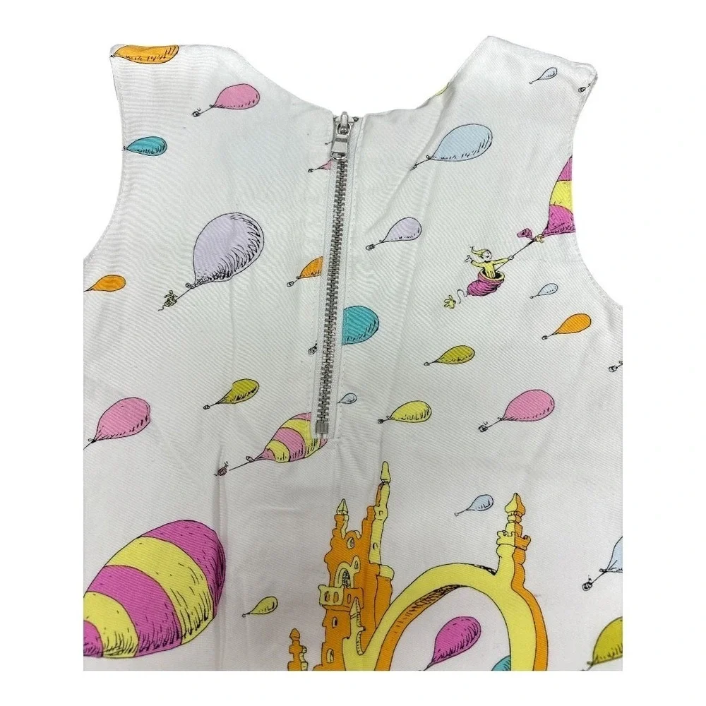 Dr. Seuss Oh The Places You'll Go! Girls Dress Size 2T Sleeveless A-Line Cotton